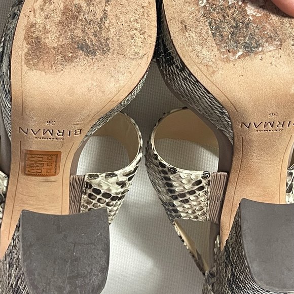 Alexandre Birman Python Leather Sandals. Size 5 - Picture 9 of 10